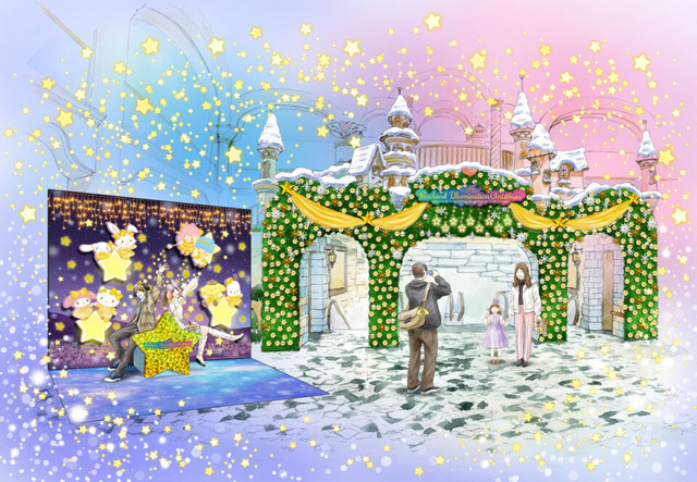 「Starry Starry Christmas Party」 フォトスポットイメージ画像（C）2024 SANRIO CO., LTD. TOKYO, JAPAN 著作 株式会社サンリオ