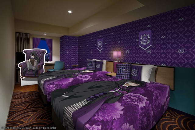 「黒執事-寄宿学校編-×IKEPRI25」ROOM５　バイオレット（C）Yana Toboso/SQUARE ENIX,Project Black ButlerButle