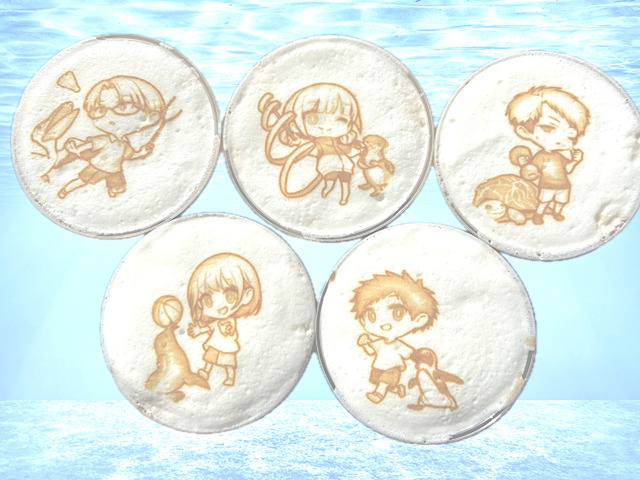 「サンシャイン水族館×アオのハコ　aquarium story」アクアリウムココア アオのハコVer.（C）はまじあき／芳文社・アニプレックス