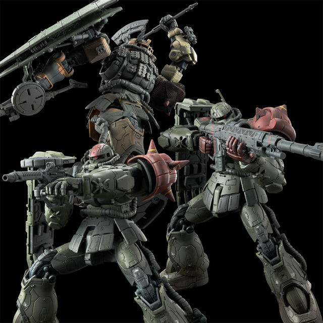 HG 1/144 ザクIIＦ型 チャブス機＆ケイル機＋無識別型ザクII ソラリ機再現パーツセット