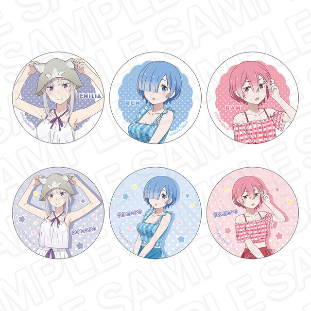 『Re:ゼロから始める異世界生活』「Re:ゼロから始めるサウナ生活」イベント販売グッズ「カンバッジ sauna ver.」