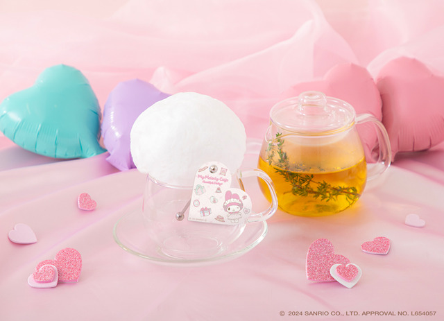 マイメロディ50周年記念テーマカフェメニュー「・ほっとかもみーるてぃ・」（C）2024 SANRIO CO., LTD. APPROVAL NO. L654057