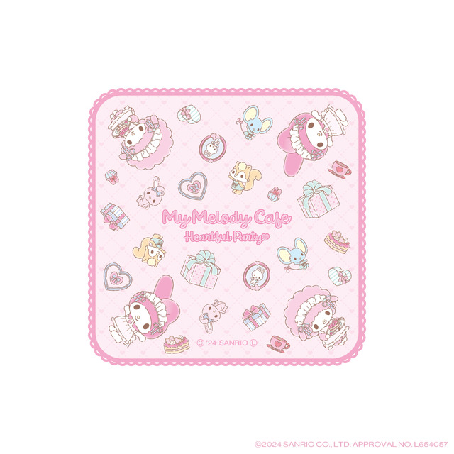 マイメロディ50周年記念テーマオリジナルグッズ「ミニタオル」（C）2024 SANRIO CO., LTD. APPROVAL NO. L654057