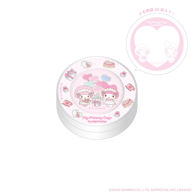 マイメロディ50周年記念テーマオリジナルグッズ「缶入りメモ」（C）2024 SANRIO CO., LTD. APPROVAL NO. L654057