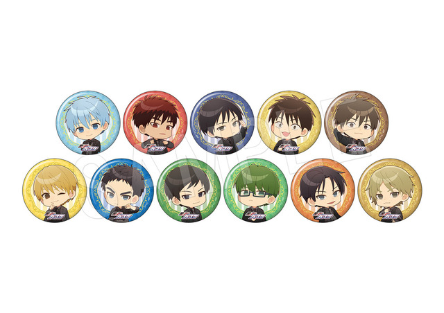 「ミニキャラトレーディングマット缶バッジTypeA　JF2025黒スーツver.（全11種）」1個 440円（税込）／1SET[11個入] 4,840円（税込）