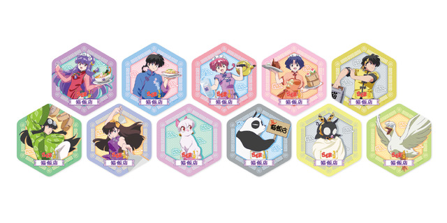 『らんま1/2』コラボカフェ「猫飯店」メニュー注文特典「オリジナルコースター」（C）高橋留美子・小学館／「らんま1/2」製作委員会