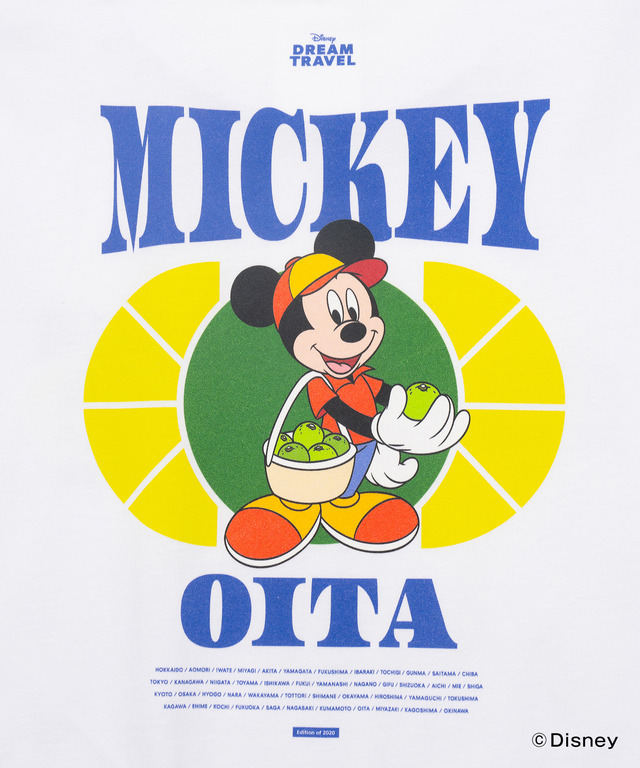 ディズニーTシャツコレクション「【DISNEY】MY HOME TOWN COLLECTION 47PREF」大分県（C）Disney