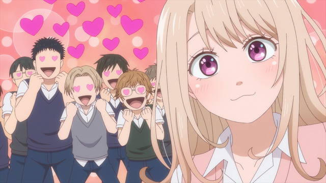 『黒岩メダカに私の可愛いが通じない』第1話「オチないアイツ」先行カット（C）久世蘭・講談社／「黒岩メダカに私の可愛いが通じない」製作委員会