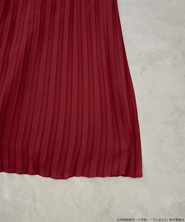 「らんま1/2」 チャイナキャミワンピース（カラー：ブラック／ボルドー／マスタード／ラベンダー）