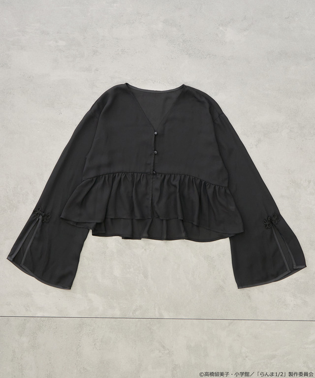 「らんま1/2」チャイナボレロブラウス（カラー：ブラック／ボルドー／マスタード／ラベンダー）