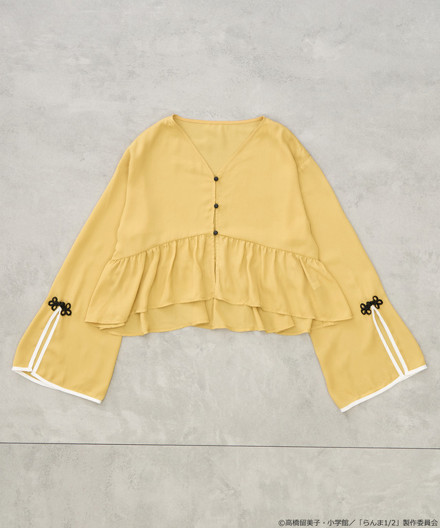 「らんま1/2」チャイナボレロブラウス（カラー：ブラック／ボルドー／マスタード／ラベンダー）