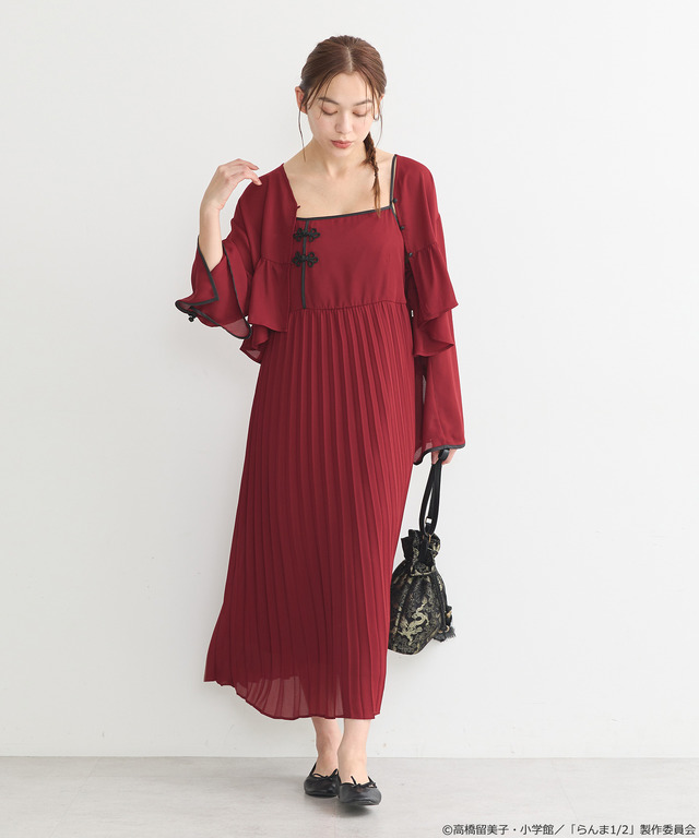 「らんま1/2」チャイナボレロブラウス（カラー：ブラック／ボルドー／マスタード／ラベンダー）