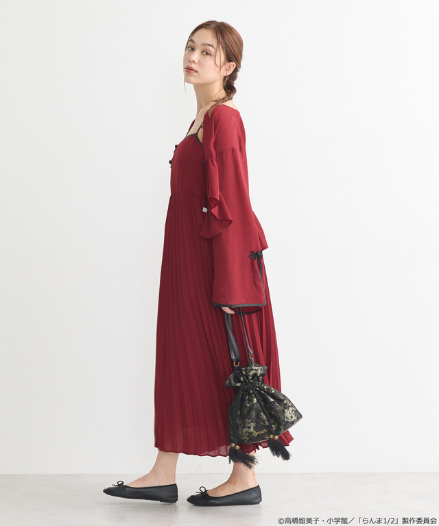 「らんま1/2」チャイナボレロブラウス（カラー：ブラック／ボルドー／マスタード／ラベンダー）