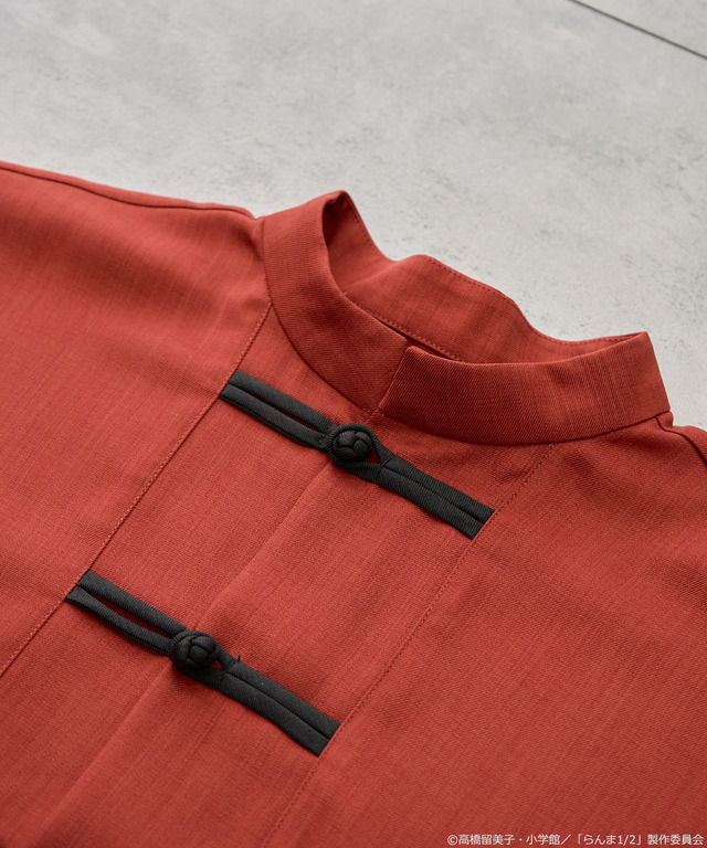 「らんま1/2」チャイナシャツ（カラー：ブラック／ボルドー）