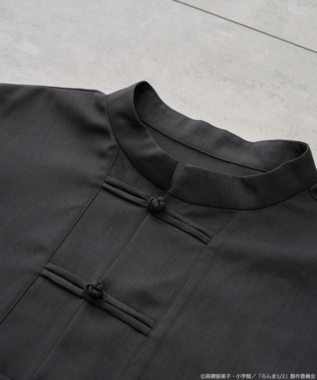 「らんま1/2」チャイナシャツ（カラー：ブラック／ボルドー）