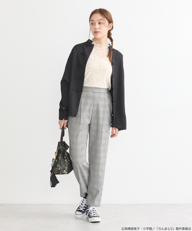 「らんま1/2」チャイナシャツ（カラー：ブラック／ボルドー）