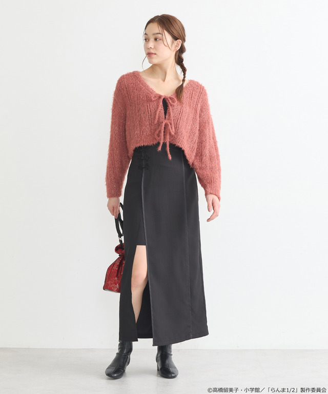 「らんま1/2」チャイナスカート（カラー：ブラック／ボルドー）