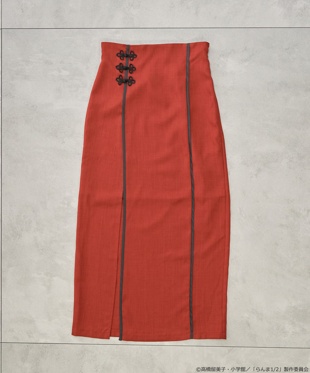 「らんま1/2」チャイナスカート（カラー：ブラック／ボルドー）