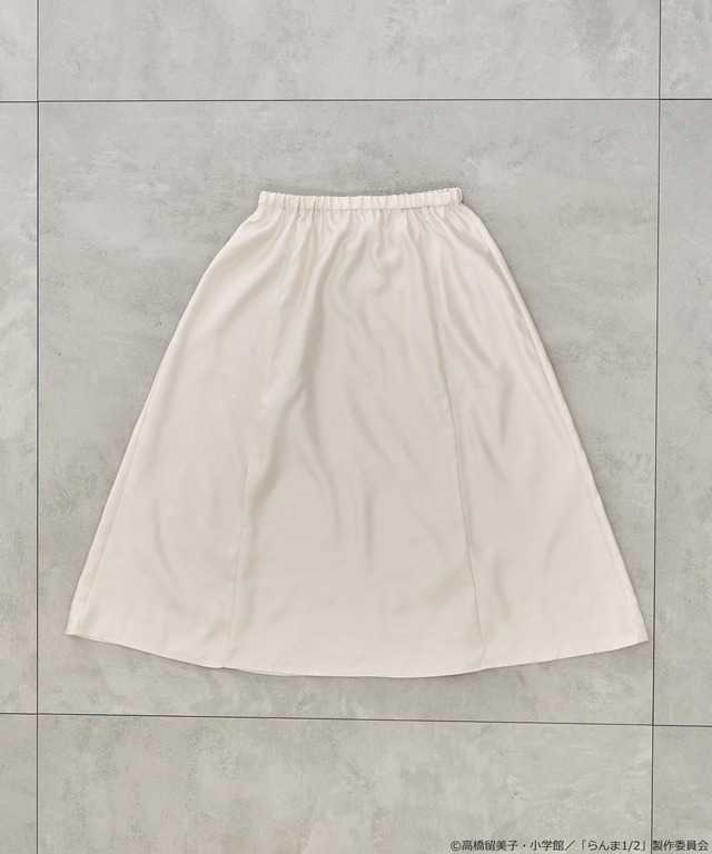 「らんま1/2」シアーレイヤードスカート（カラー：アイボリー／ブラック）