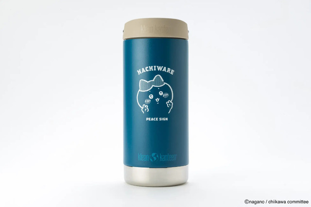 Klean Kanteen ちいかわ インスレートボトル TKWide 12oz（355ml）w/カフェキャップ [ハチワレ]（C）nagano / chiikawa committee