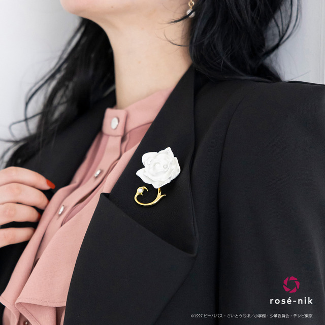 「再会の薔薇 ブローチ」