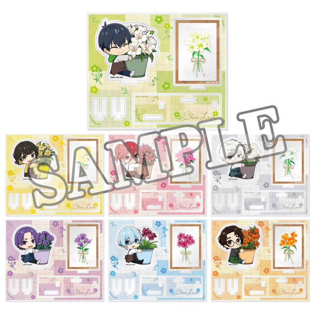 ハンズ15店舗で「～才能が咲く場所～ブルーロックフラワーマルシェフェア inハンズ」開催「デフォルメ アクリルカードスタンド」全7種（C）金城宗幸・ノ村優介・講談社／「ブルーロック」製作委員会