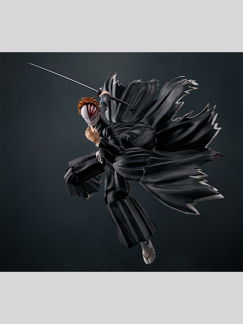 「BLEACH」から虚化する「黒崎一護」が可動フィギュア化！死覇装には服の印象的な翻りを再現できる可動機構を採用