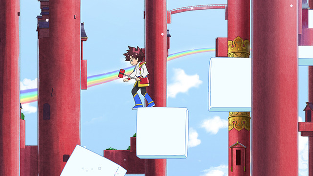 『魔神創造伝ワタル』第1話「【救世主はRyuTuber】星部ワタルがふってきた！」先行カット（C）サンライズ・R