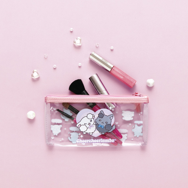 「ちあちあラムズ」クリアペンポーチ（C）2025 SAN-X CO., LTD. ALL RIGHTS RESERVED.