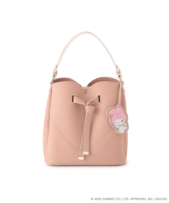 【マイメロディ&クロミ】VIS別注 ハートカットバッグ ピンク（マイメロディ）