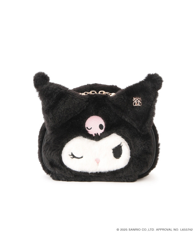 【マイメロディ&クロミ】VIS別注 フェイスポーチ ブラック（クロミ）