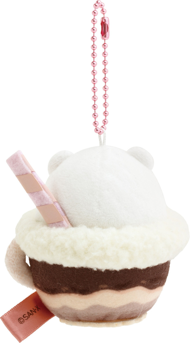 『すみっコぐらし』「喫茶すみっコでチョコレートフェア」テーマが登場「ぶらさげぬいぐるみ しろくま（チョコレートドリンク）」（C）2025 SAN-X CO., LTD. ALL RIGHTS RESERVED.