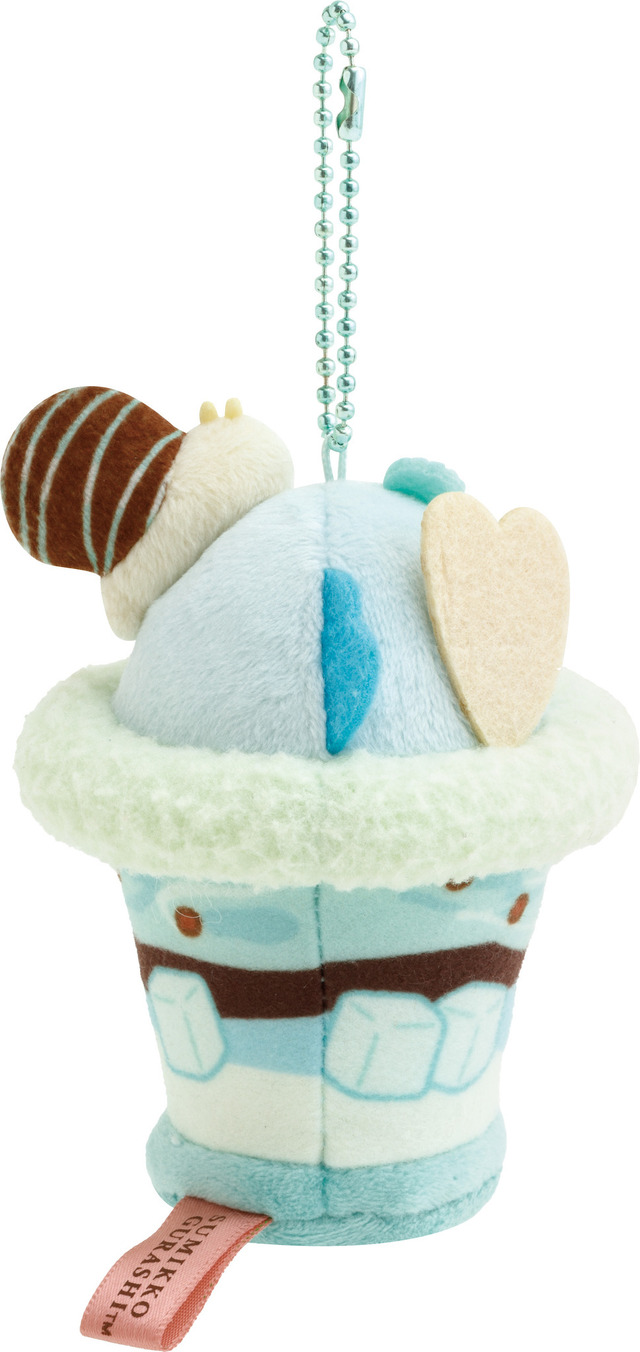 『すみっコぐらし』「喫茶すみっコでチョコレートフェア」テーマが登場「ぶらさげぬいぐるみ とかげ（ミントチョコレートパフェ）」（C）2025 SAN-X CO., LTD. ALL RIGHTS RESERVED.