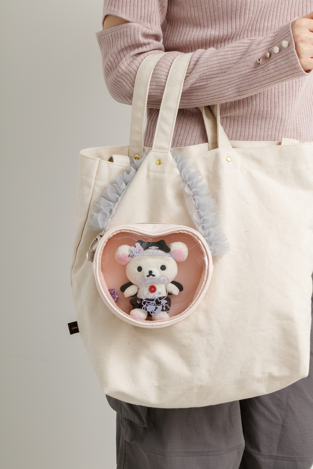 『リラックマ』「コリラックマのこあくま気分」テーマが登場「ハートクリアポーチ」使用例（C）2025 SAN-X CO., LTD. ALL RIGHTS RESERVED.