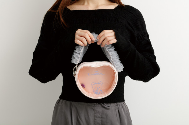 『リラックマ』「コリラックマのこあくま気分」テーマが登場「ハートクリアポーチ」（C）2025 SAN-X CO., LTD. ALL RIGHTS RESERVED.