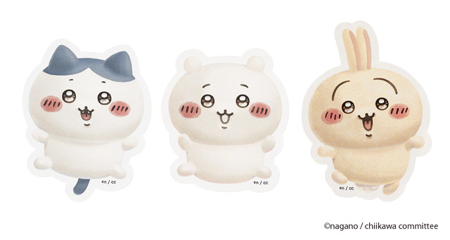 『ちいかわ』×「東京ばな奈」オリジナルステッカー（C）nagano / chiikawa committee