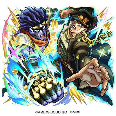 水属性　★6　怒れる正義の心 空条承太郎SC（獣神化・改）CV：小野大輔