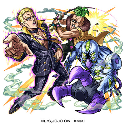 光属性　★6　暗殺者チームのメンバー プロシュート＆ペッシ（進化）CV：鈴木達央 （プロシュート）木村昴（ペッシ）