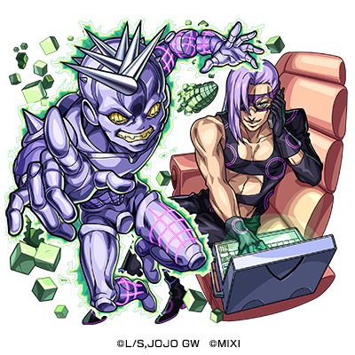 木属性　★6　暗殺者チームのメンバー メローネ（進化）CV：間島淳司