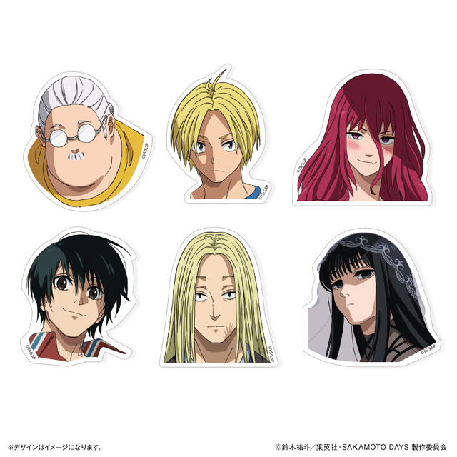 キャラ面ステッカー（全6種）