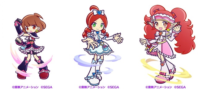『プリキュア』×『ぷよぷよ!!クエスト』「あたり ver.キュアブラック」「りんご ver.キュアホワイト」「チコ ver.シャイニールミナス」