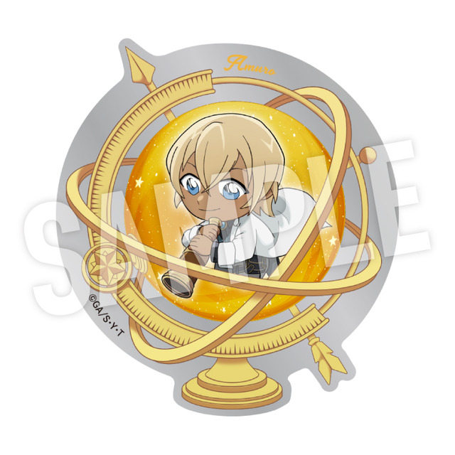 『名探偵コナン』プチエンボスステッカー 天文学者 デフォルメ（C）青山剛昌、小学館・読売テレビ・TMS 1996