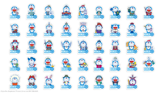 『映画ドラえもん のび太の絵世界物語』映画ドラえもん 45周年記念ダイカット ステッカー