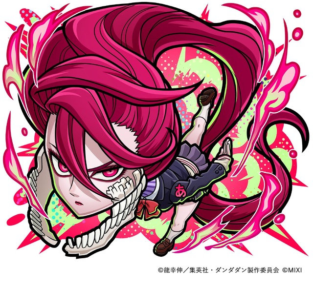 『ダンダダン』×「コトダマン」火属性 ★6　変身・アイラ（進化後）（C）龍幸伸／集英社・ダンダダン製作委員会