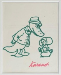 カチャーノフ「チェブラーシカとゲーナ」スケッチ（制作年不明）