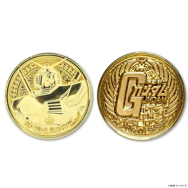 初回生産限定BOX購入特典 「金メッキ仕様ガンダムメダル」