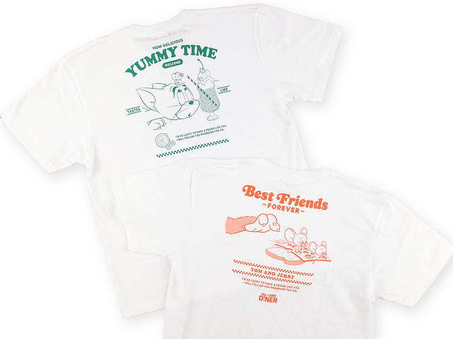 『トムとジェリー』「TOM and JERRY DINER」Tシャツ（C）＆（TM） Turner Entertainment Co.（s25）