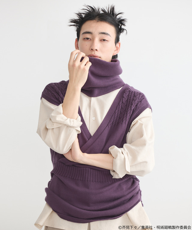 「呪術廻戦」五条のアイマスク、夏油の額の傷、虎杖の赤フードなどをイメージ♪「earth music&ecology Japan Label」コラボアイテム第2弾