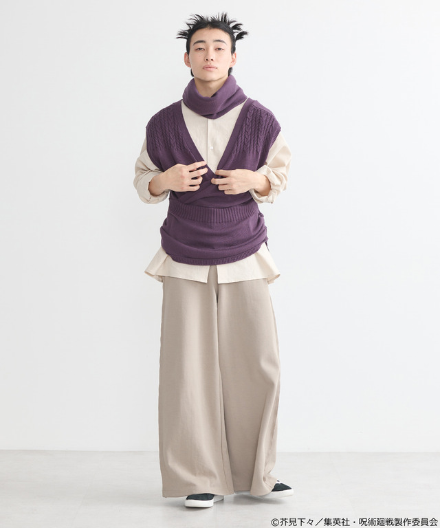 「呪術廻戦」五条のアイマスク、夏油の額の傷、虎杖の赤フードなどをイメージ♪「earth music&ecology Japan Label」コラボアイテム第2弾