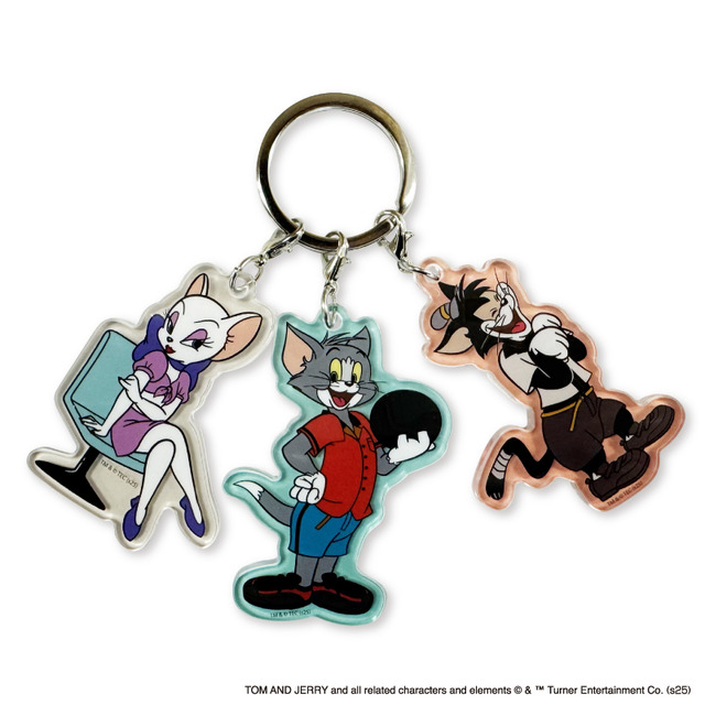 「トムとジェリーボウリング -by VILLAGE VANGUARD-」会場限定グッズ「3チャームキーホルダー」